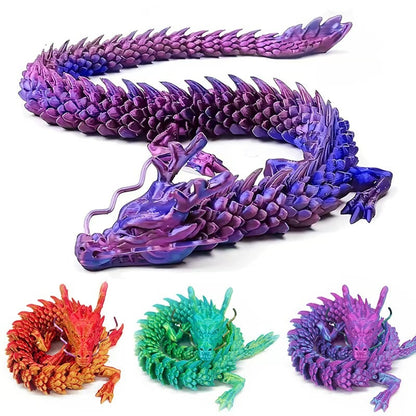 Two-piece Set of Luminous Rainbow 3D Printed Dragon Eggs and Little Dragons - Collectible Animal Statues, Desktop Decoration Finger Toys, Perfect Gifts for Halloween and Christmas, Perfect for Room Decor