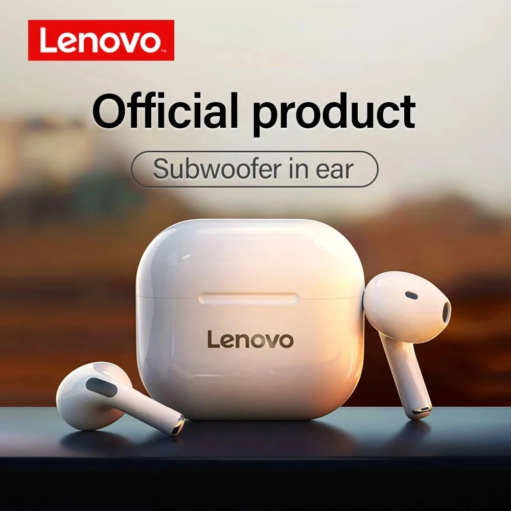 Original Lenovo LP40 kabellose Kopfhörer TWS Bluetooth-Kopfhörer Touch Control Sport Headset Stereo-Ohrhörer für Telefon Android