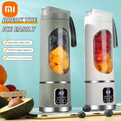 Xiaomi NanoBlend 450ml Fruchtsaftpresse 8 Klingen 3 Geschwindigkeiten USB wiederaufladbar einstellbar