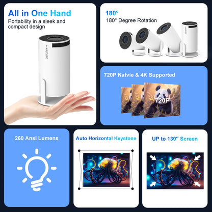 Magcubic Projektor HY300 Pro 4K Android 11 Dual Wifi6 260ANSI Allwinner