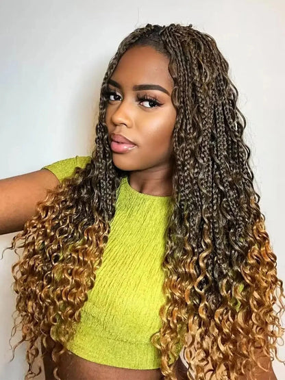 Göttin Box Braids Häkelhaar