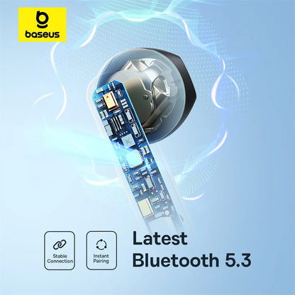 BASEUS In-Ear Wireless-Ohrhörer Bluetooth 5.3 30H Akku mit langer Lebensdauer und IPX4-Qualität