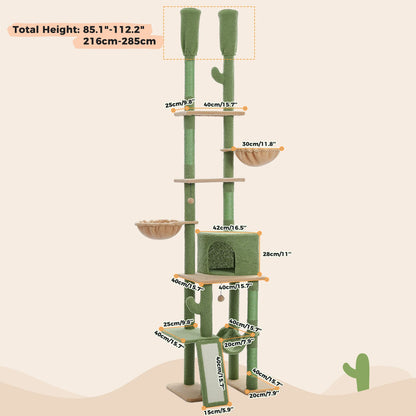 ClimbCactus 5-Level Cat Tree 235cm Max Height 40x40cm