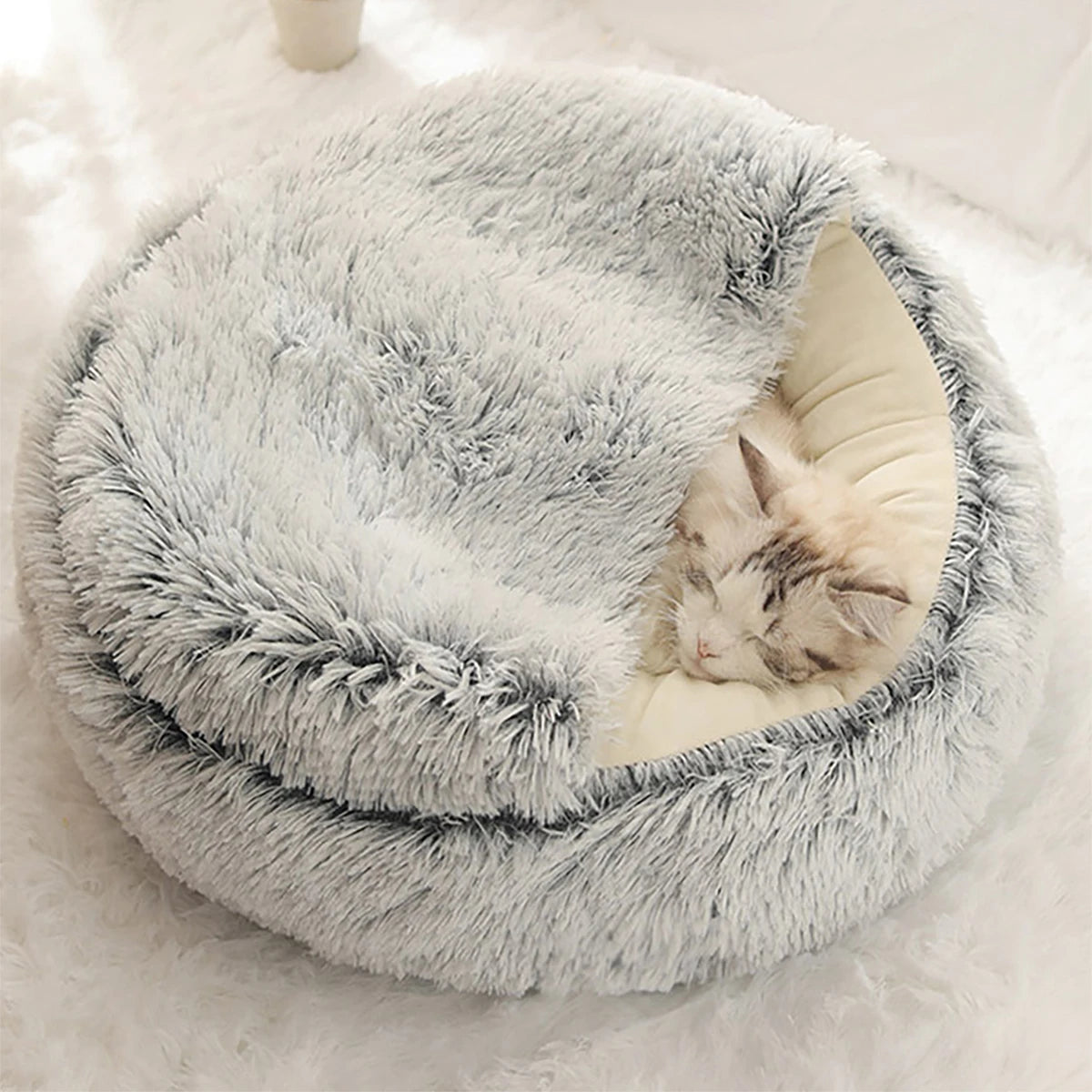 CozyNest Pet Bed Doughnut Calm Anti-nxiety