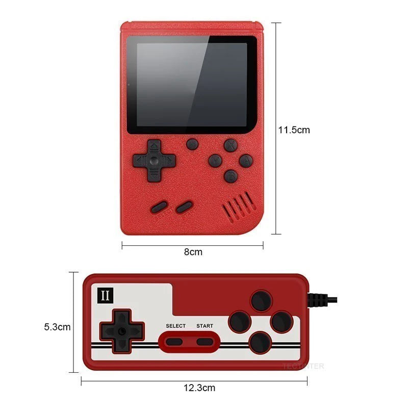 8-Bit Klassische Videospielkonsole Eingebaute 500 Spiele Retro Portable