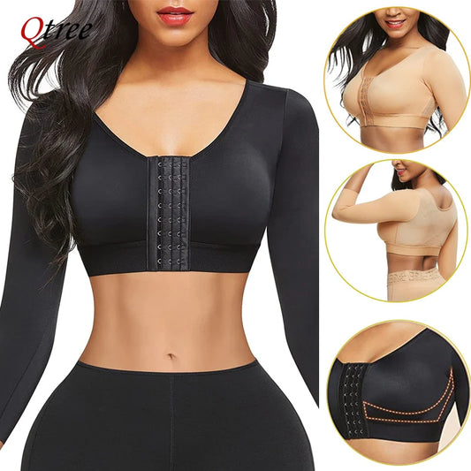 Frauen Arm Shapers Weiche Intimates Täglichen Unterwäsche Body Shaper Lange Ärmel