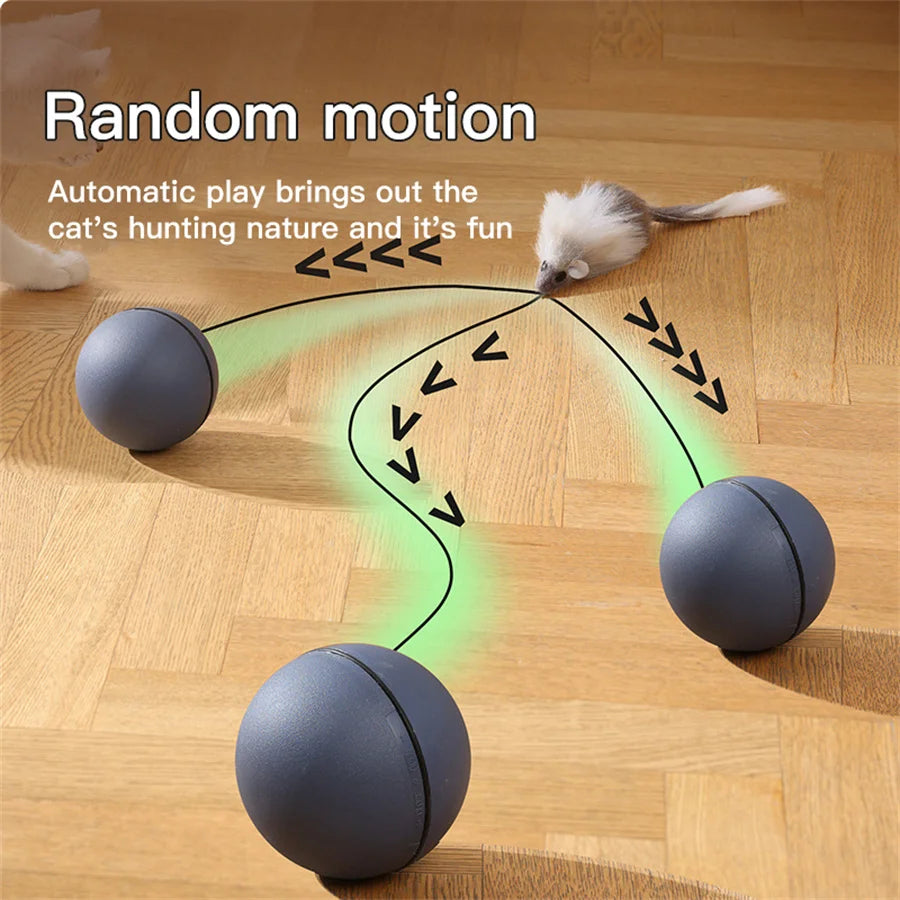 Interaktiver Katzenspielzeugball mit Tracking-Maus, automatisches Rollen