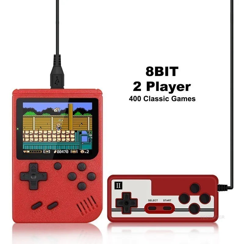 8-Bit Klassische Videospielkonsole Eingebaute 500 Spiele Retro Portable