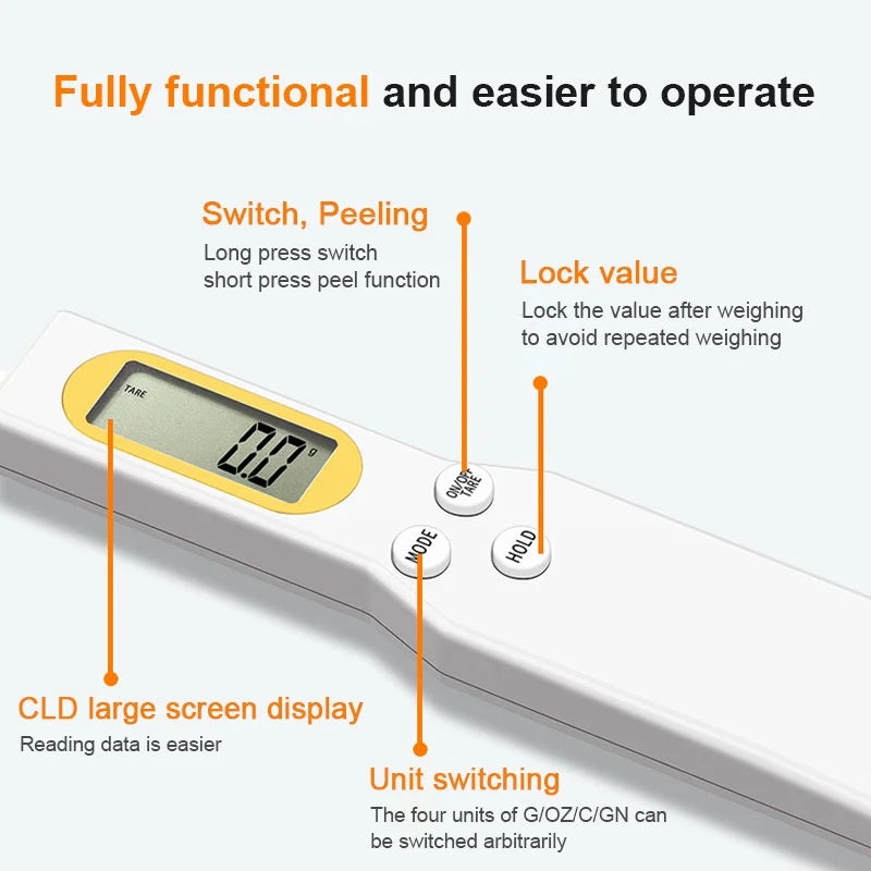 Mini Spoon Scale Digital Kitchen Scale Electronic