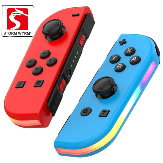 STORM WYRM Bluetooth-Joystick für Switch NS-Spiel, links und rechts, kabellos, RGB mit leichtem, kleinem Griff, JOY-02