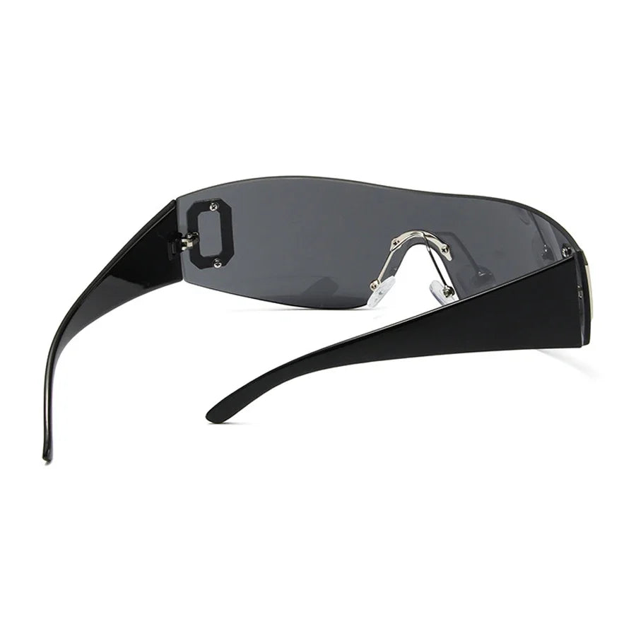 SOZO TU Rimless Punk Monolithic Sunglasses