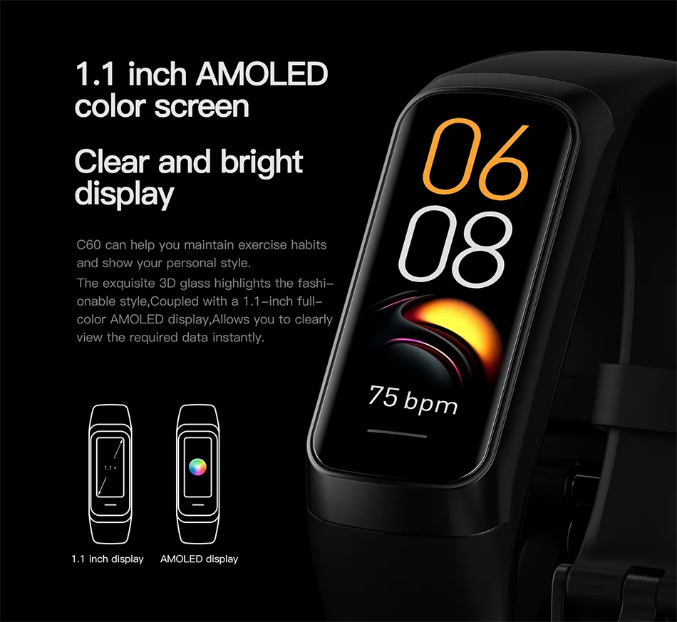 LIGE Amoled Smart Watch Herren