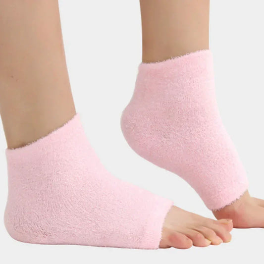 Fersensocken aus Silikongel machen die Füße weich und geschmeidig für rissige, trockene Haut