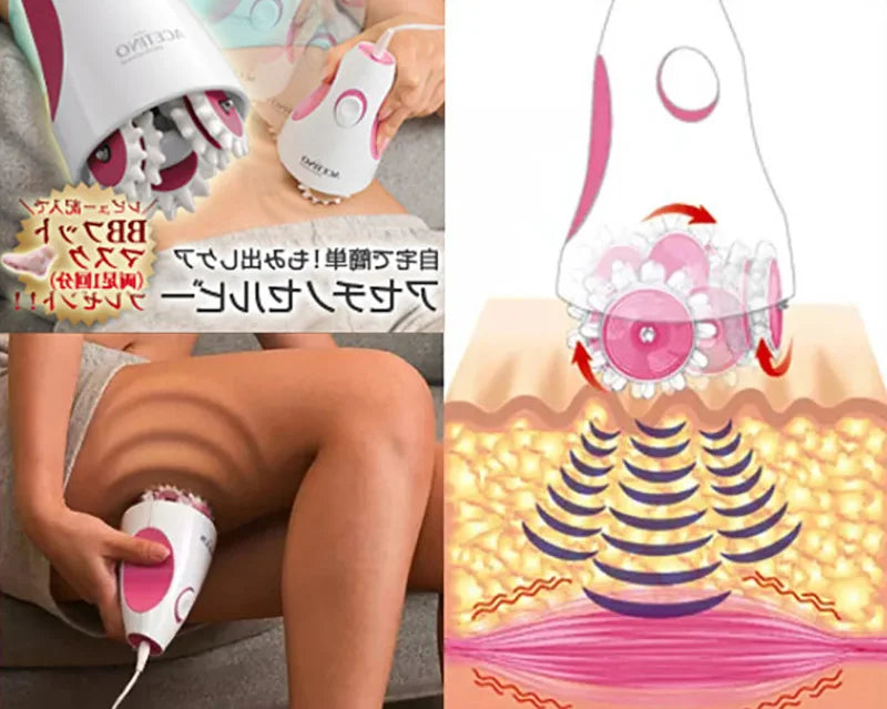 Infrared Anti-Cellulite Massager with 3D Roller for Body Slimming and Muscle Relaxation.