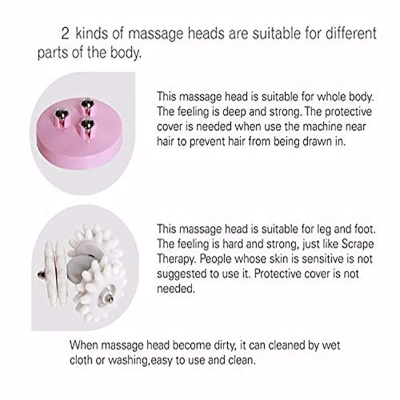 Infrared Anti-Cellulite Massager with 3D Roller for Body Slimming and Muscle Relaxation.