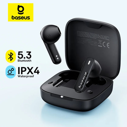 BASEUS In-Ear Wireless-Ohrhörer Bluetooth 5.3 30H Akku mit langer Lebensdauer und IPX4-Qualität