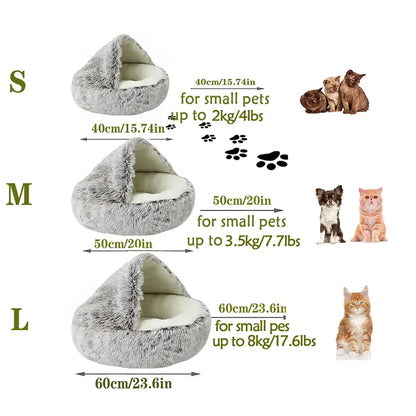 CozyNest Pet Bed Doughnut Calm Anti-nxiety