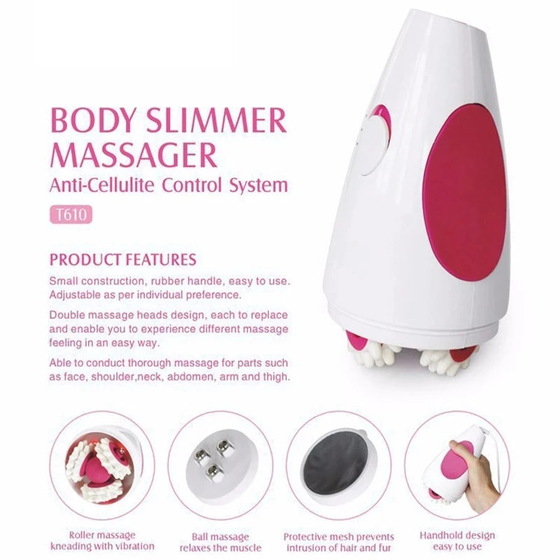 Infrared Anti-Cellulite Massager with 3D Roller for Body Slimming and Muscle Relaxation.