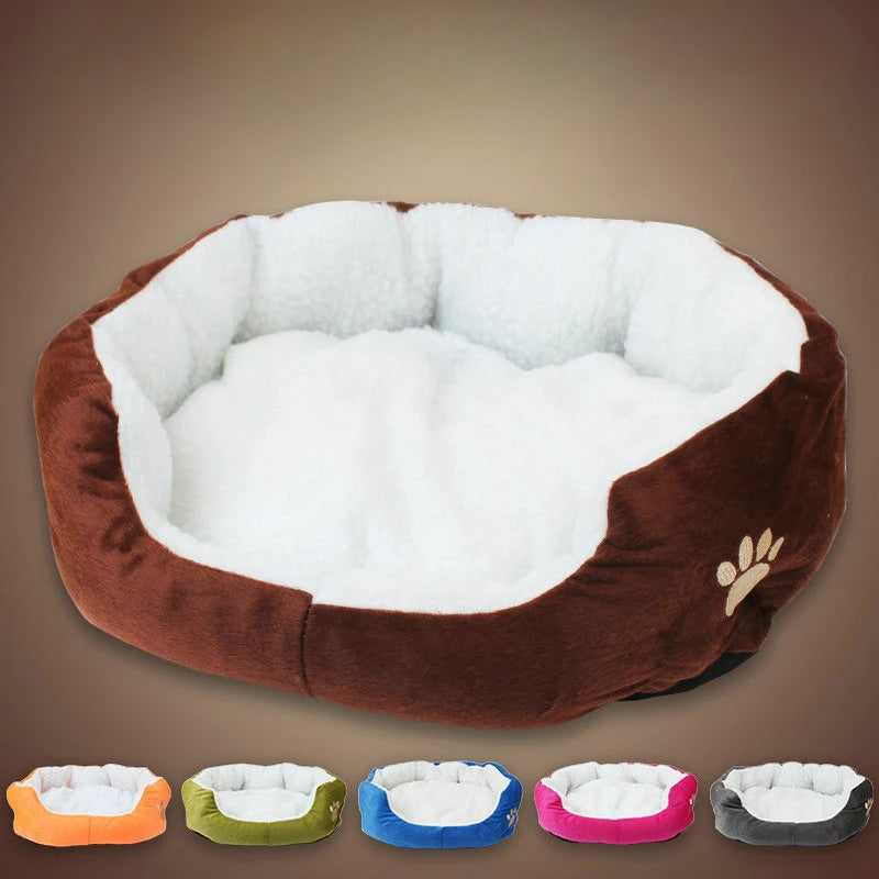 Washable Super Soft Dog Bed Pet Bed Mat Supplies Plush Cat Mat Small and Large Size