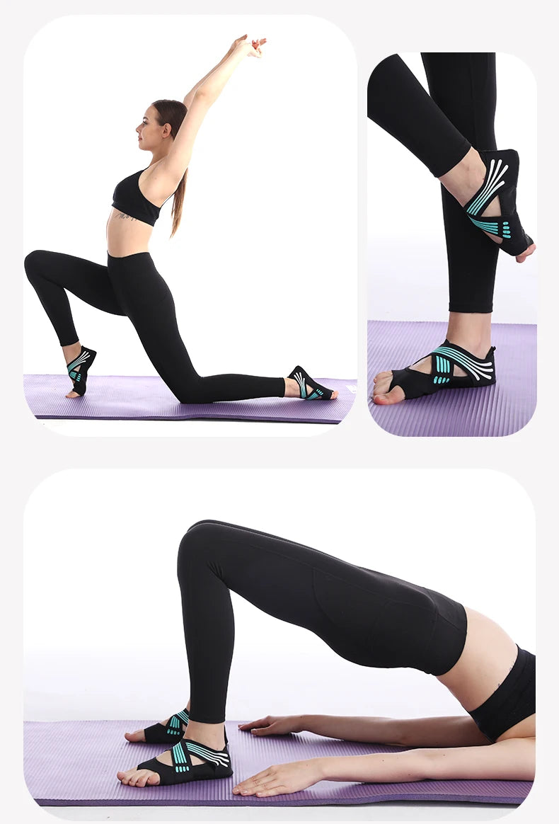 Gym Yoga Schuhe Flache Weiche Anti-rutsch Sohle Ballett Fitness