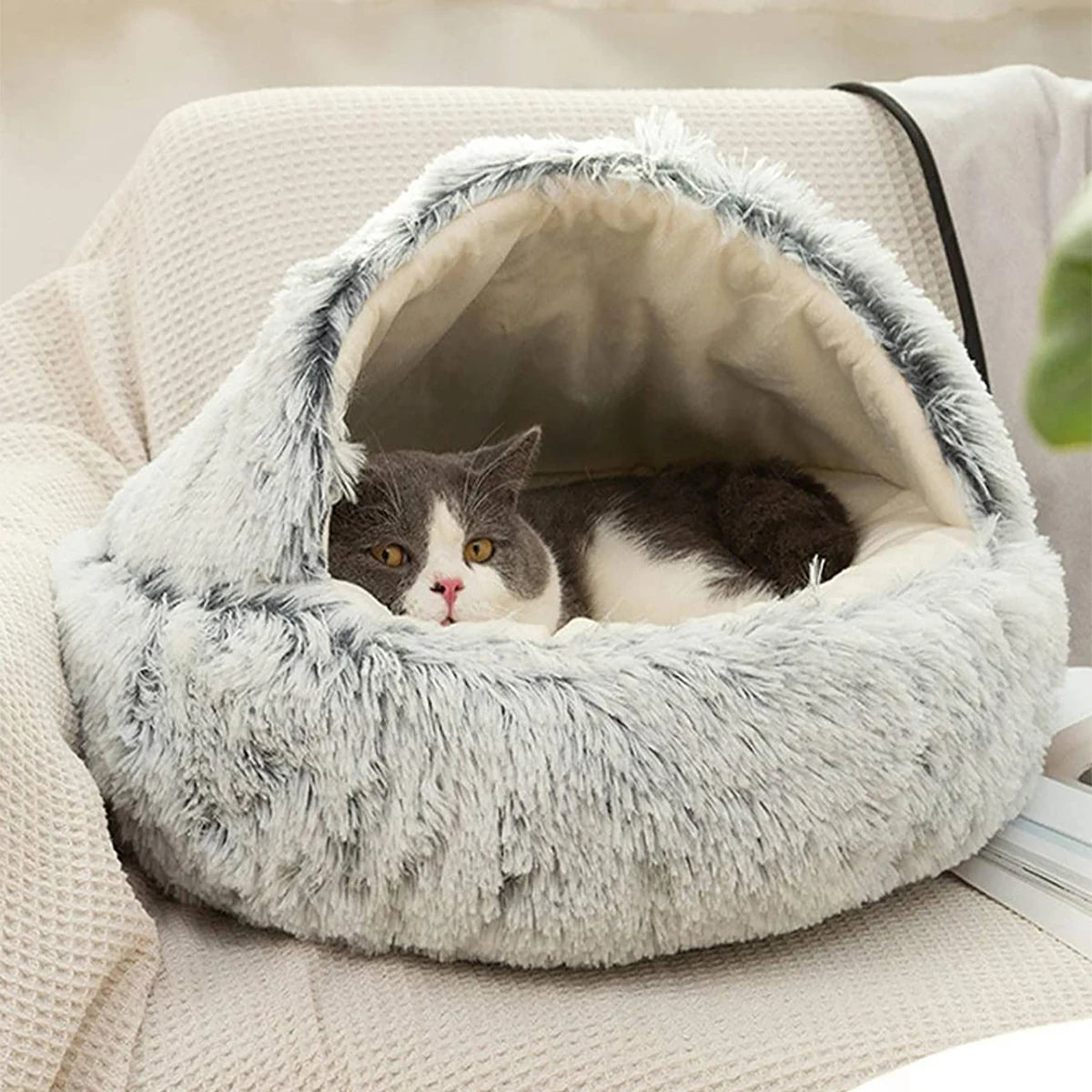 CozyNest Pet Bed Doughnut Calm Anti-nxiety