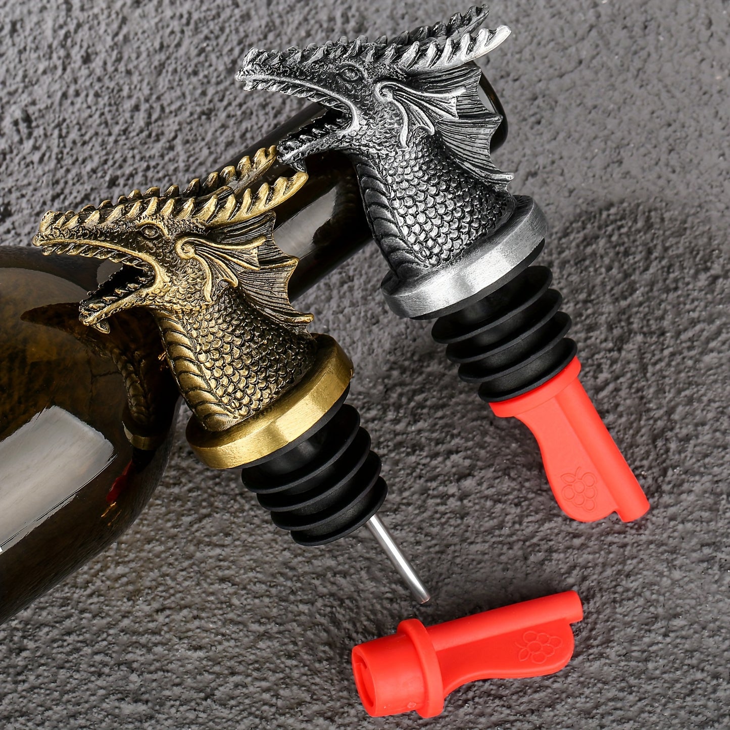 A Multifunctional Faucet Wine Pourer With A Velvet Bag, Spout, Wine Stopper, Interesting Faucet Wine Pourer, Cocktail Whiskey Wine Bottle Stopper, Kitchenware, Liquor Accessories.