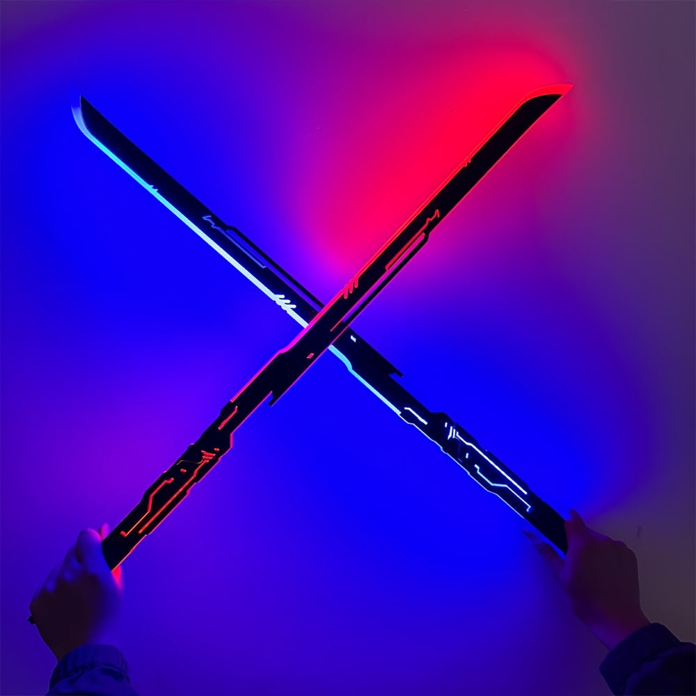 1pc Cool Cyberpunk LED Sword Perfect for Cosplay Costume Accessory Suitable for Music Festival Party Accessories, Halloween Gifts